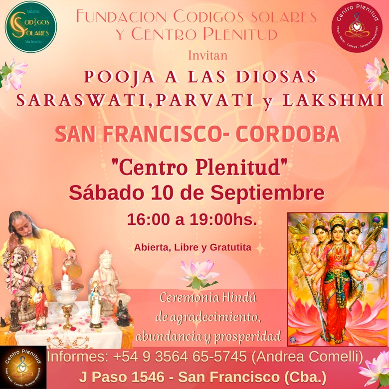 Pooja a las Diosas