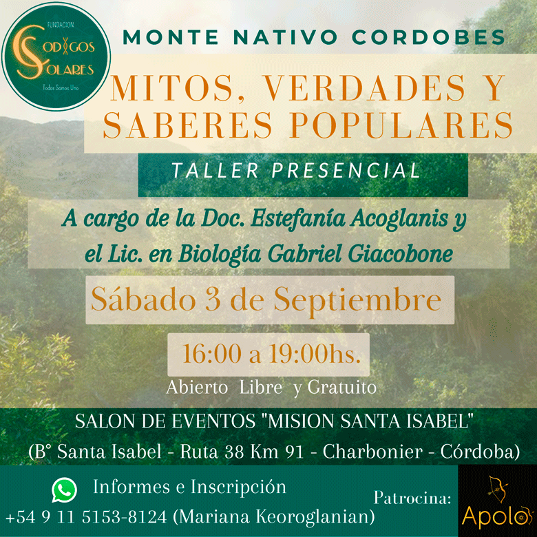 Taller Monte Nativo Cordobés