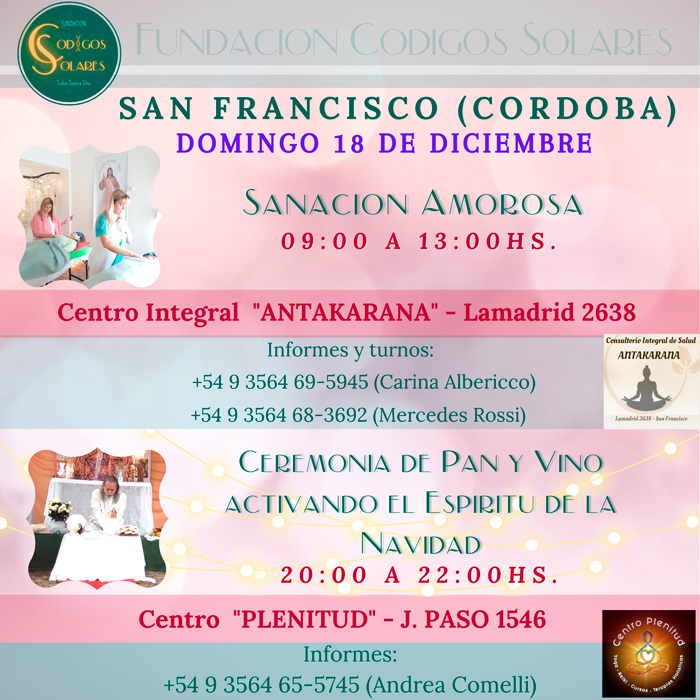 Sanación Amorosa y Ceremonia de Pan y Vino